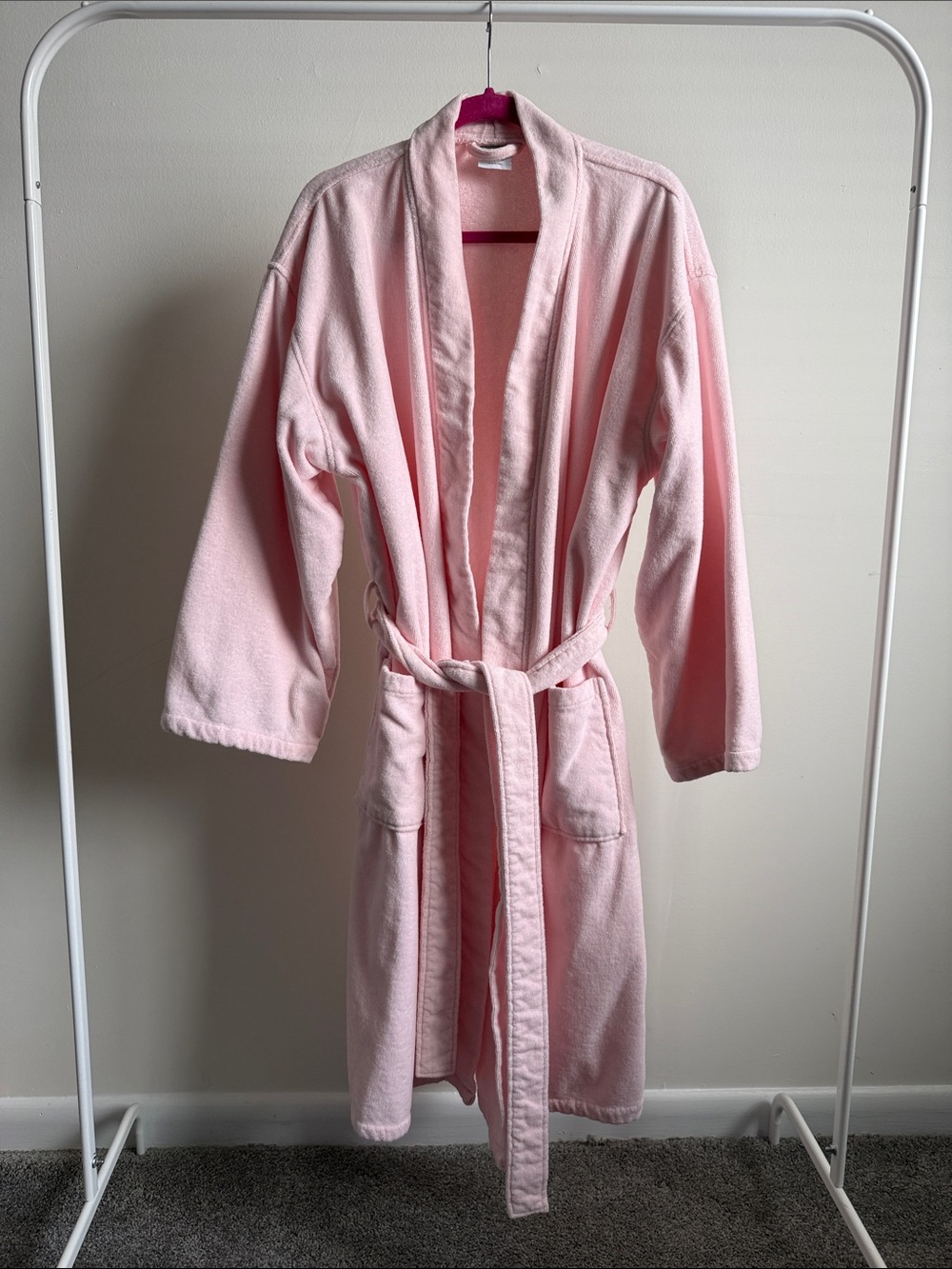 ✅Charter Club Soft Pink Shawl-Collar Robe with Belt